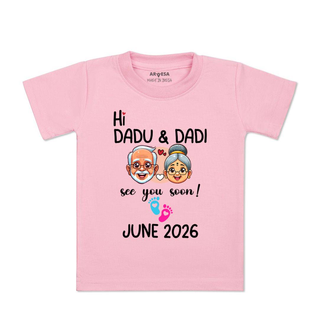 Arvesa Hi Dadu & Dadi See You Soon Baby Boy & Girl Dress