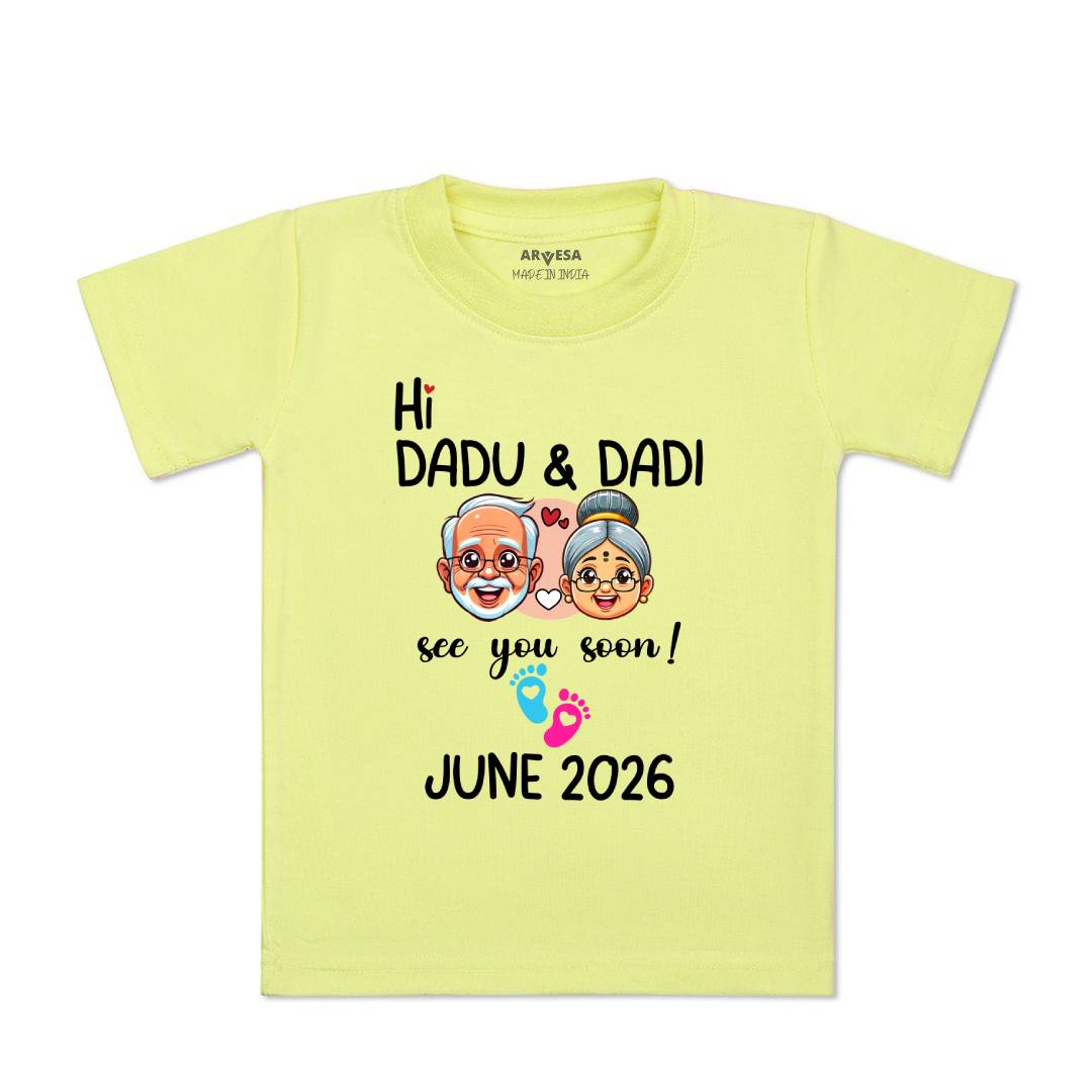 Arvesa Hi Dadu & Dadi See You Soon Baby Boy & Girl Dress