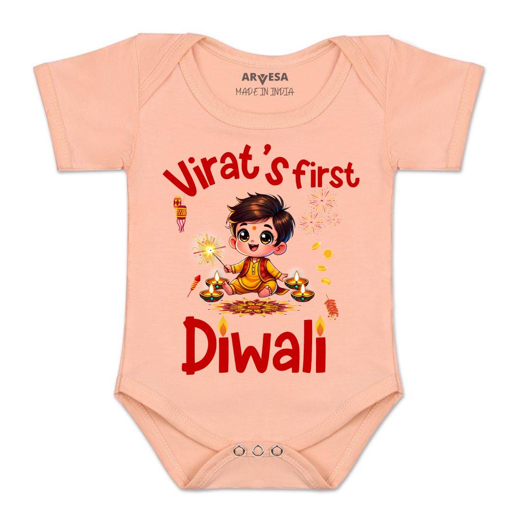 Arvesa My First Diwali Baby Boy & Girl Dress