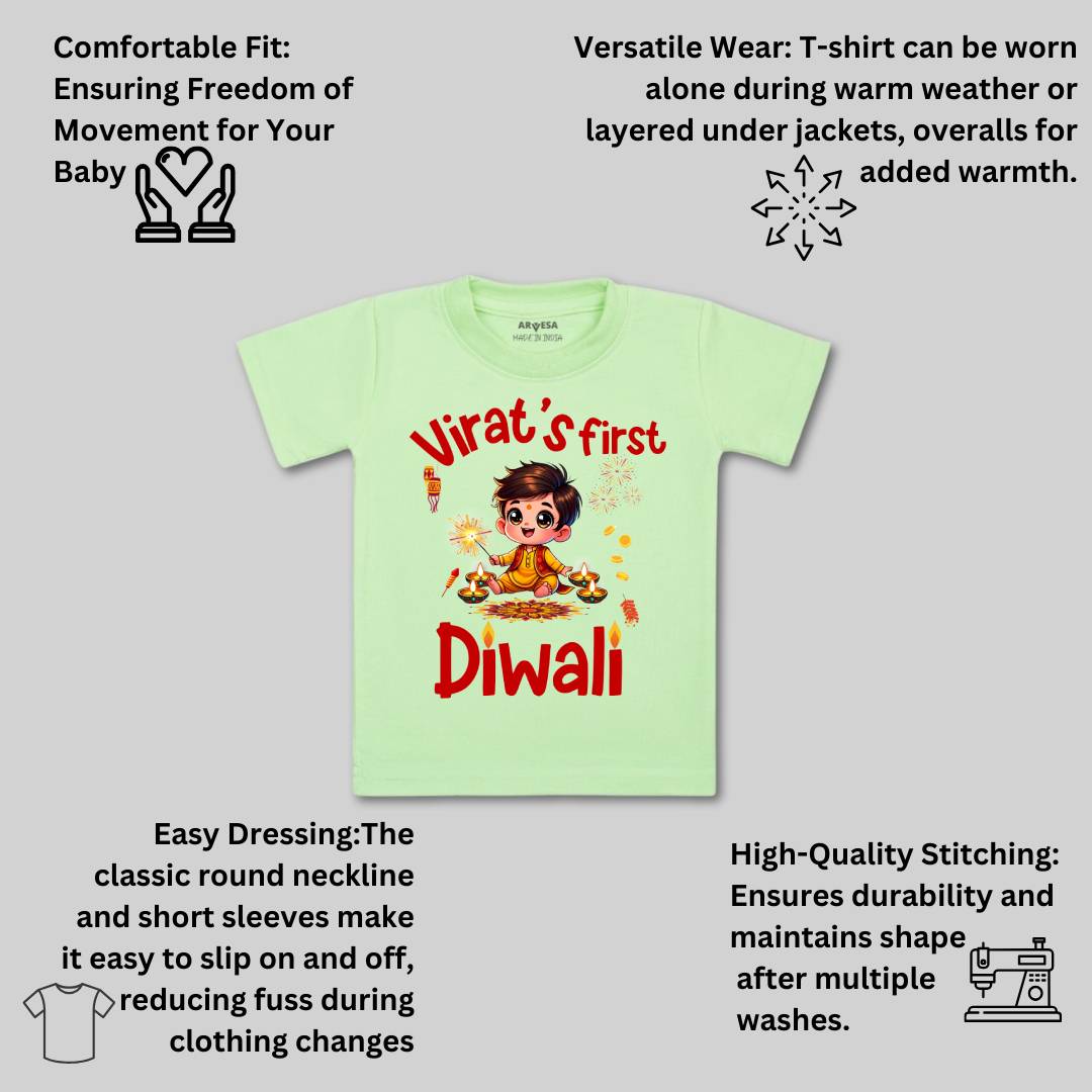 Arvesa My First Diwali Baby Boy & Girl Dress