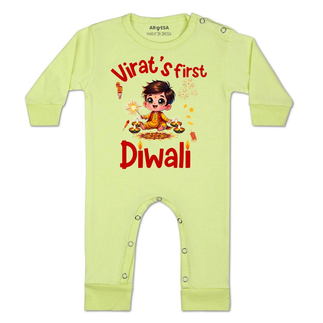 Arvesa My First Diwali Baby Boy & Girl Dress