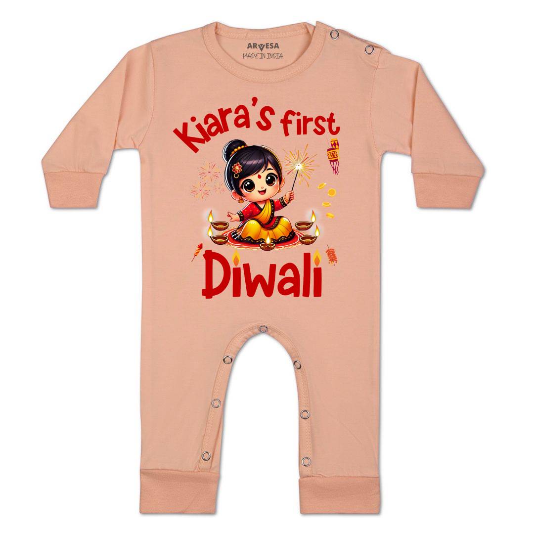 Arvesa My First Diwali Baby Boy & Girl Dress