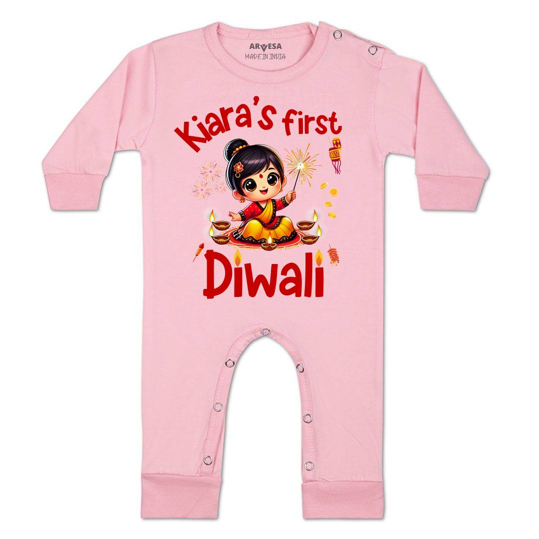 Arvesa My First Diwali Baby Boy & Girl Dress