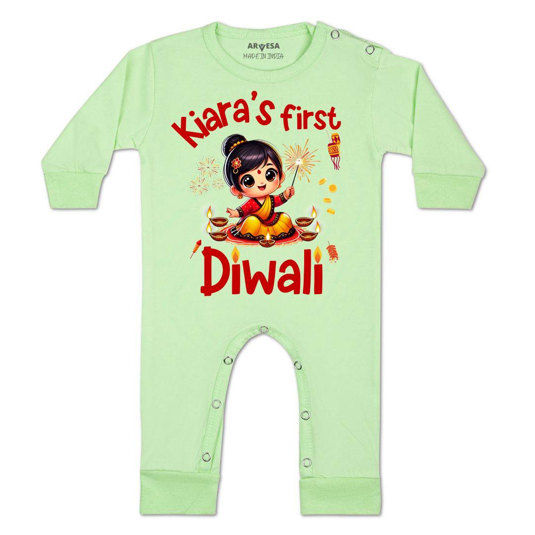 Arvesa My First Diwali Baby Boy & Girl Dress