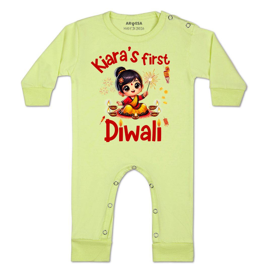 Arvesa My First Diwali Baby Boy & Girl Dress