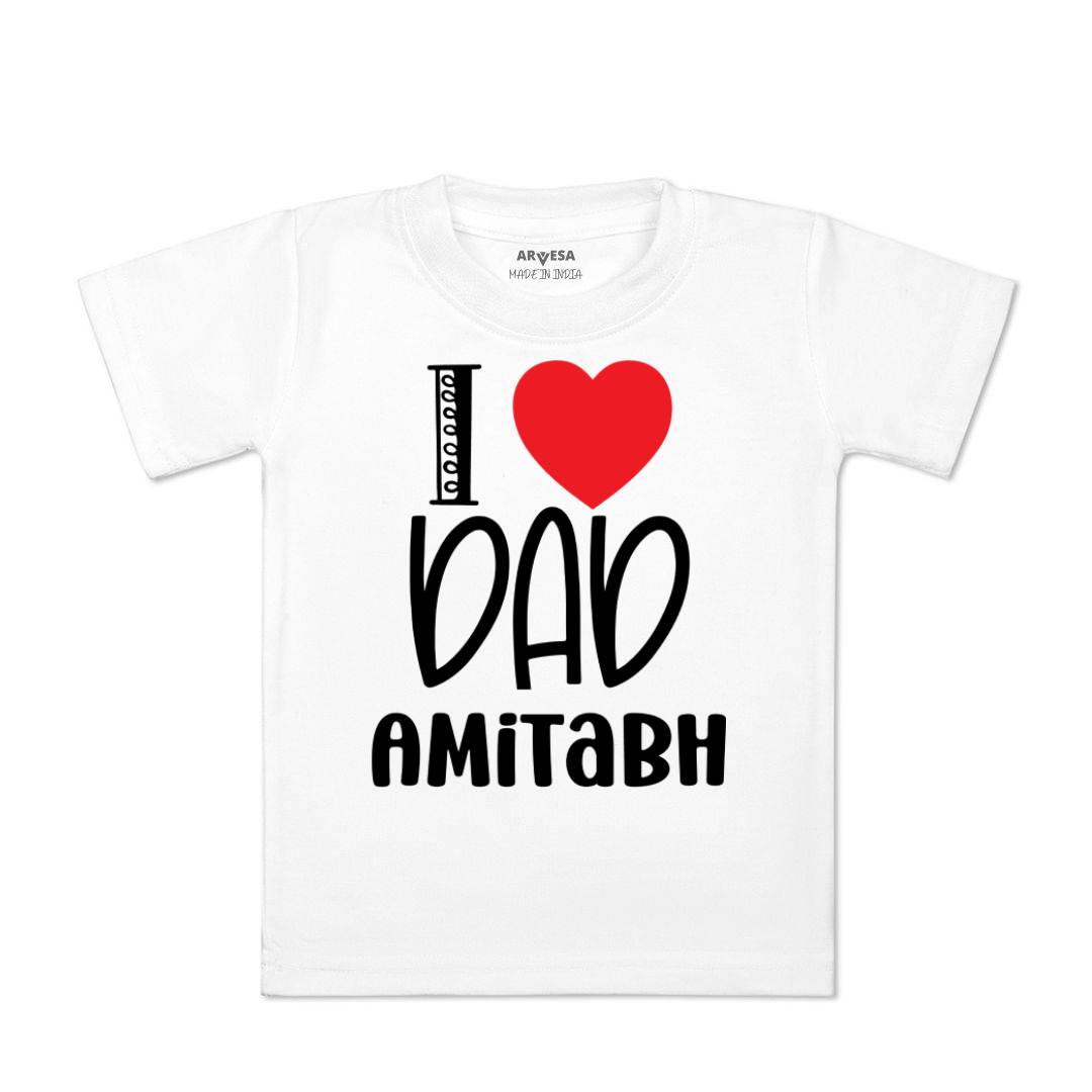 Arvesa I Love Dad Baby Boy & Girl Dress