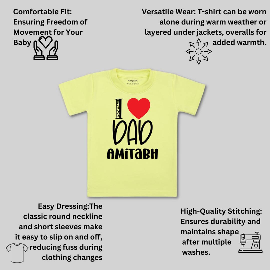 Arvesa I Love Dad Baby Boy & Girl Dress