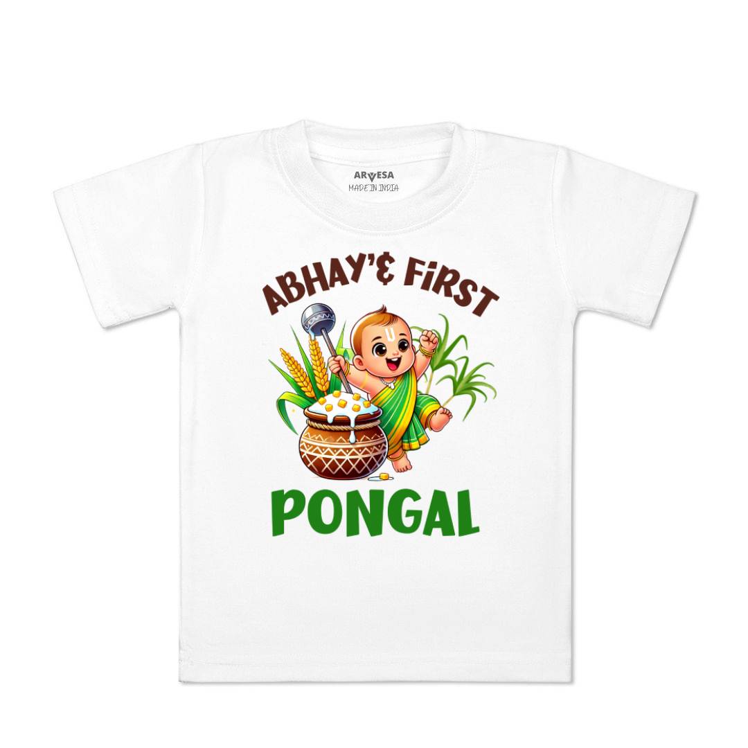 Arvesa My First Pongal Baby Boy & Girl Dress
