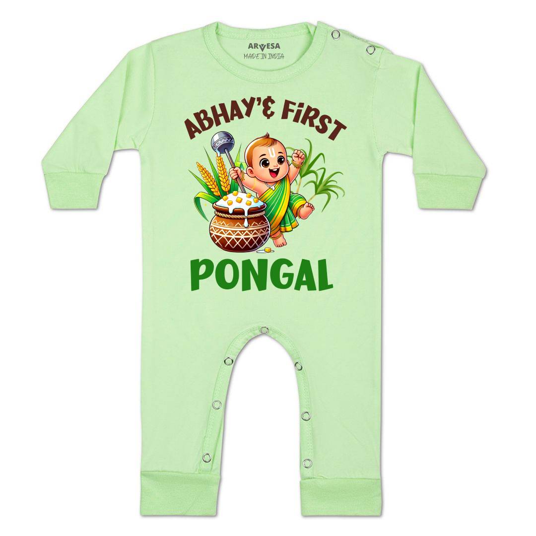 Arvesa My First Pongal Baby Boy & Girl Dress