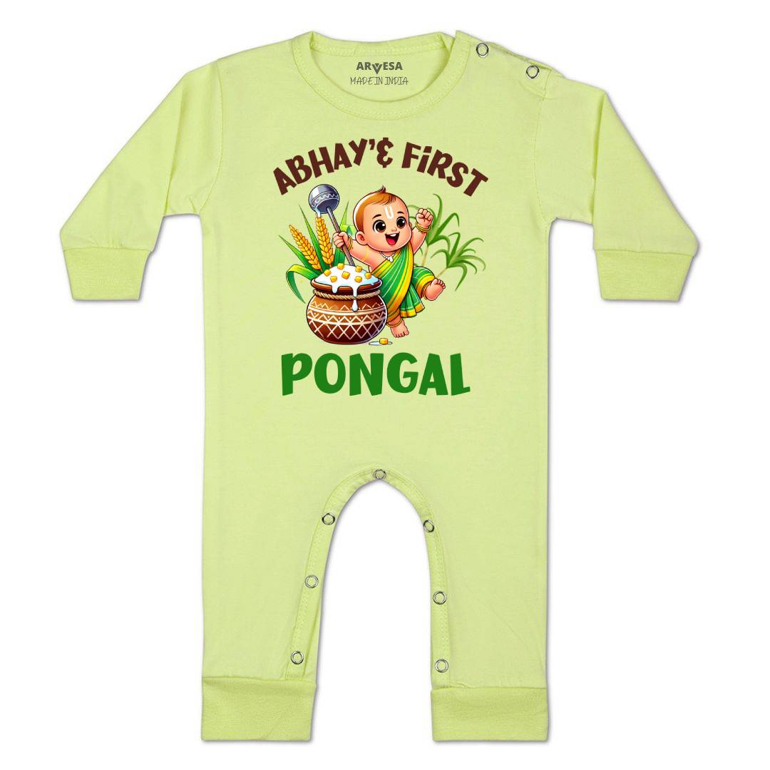 Arvesa My First Pongal Baby Boy & Girl Dress