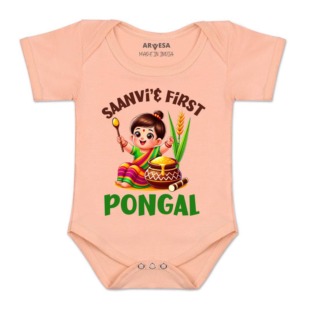 Arvesa My First Pongal Baby Boy & Girl Dress