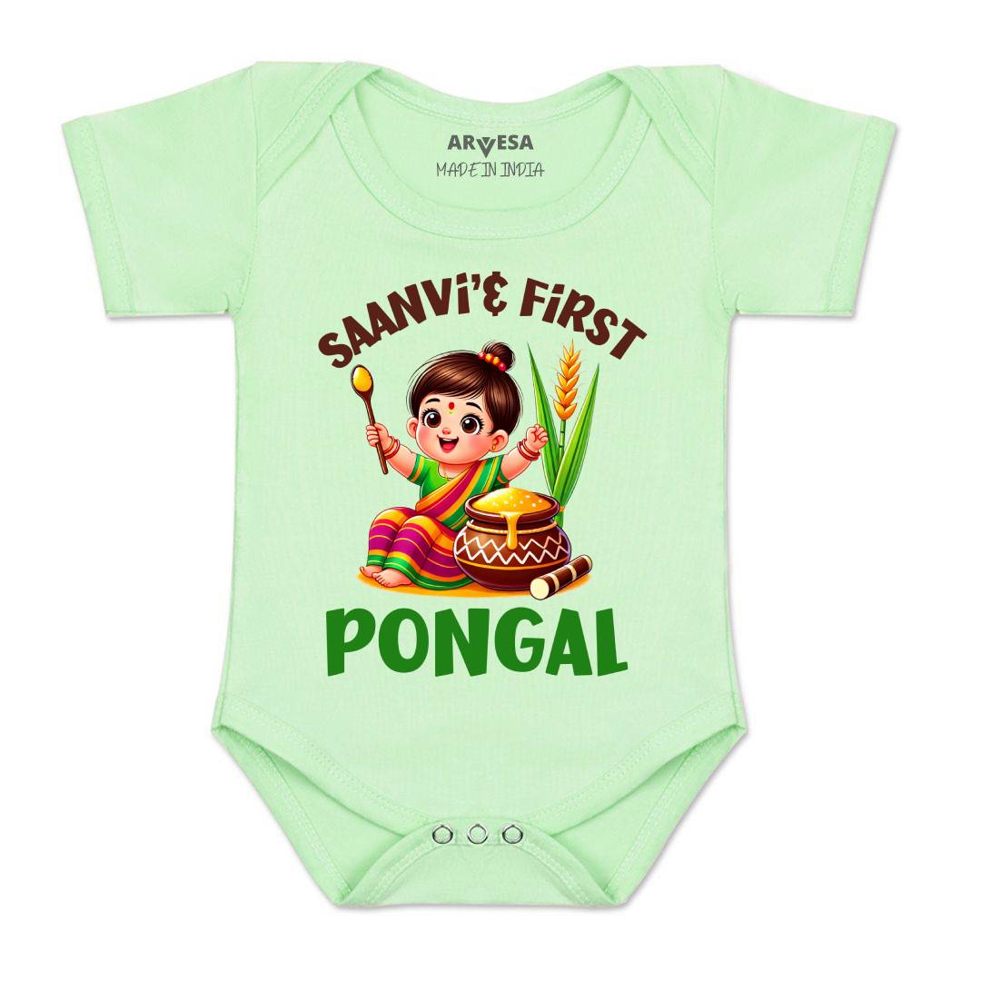Arvesa My First Pongal Baby Boy & Girl Dress