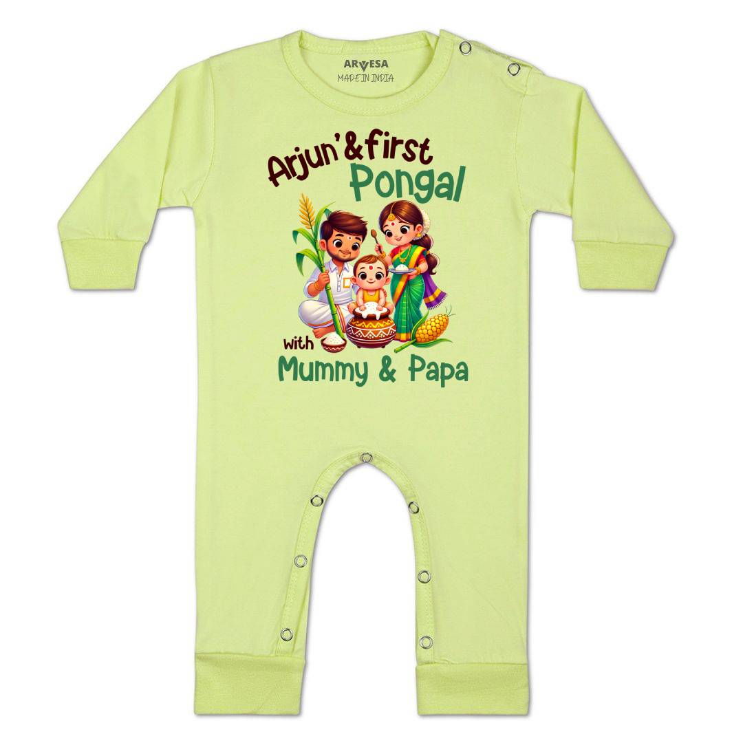 Arvesa My First Pongal Baby Boy & Girl Dress
