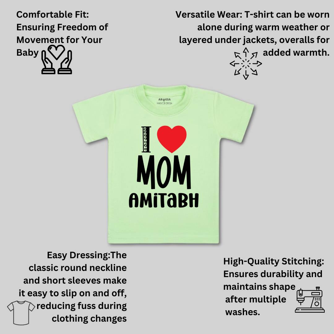 Arvesa I Love Mom Baby Boy & Girl Dress