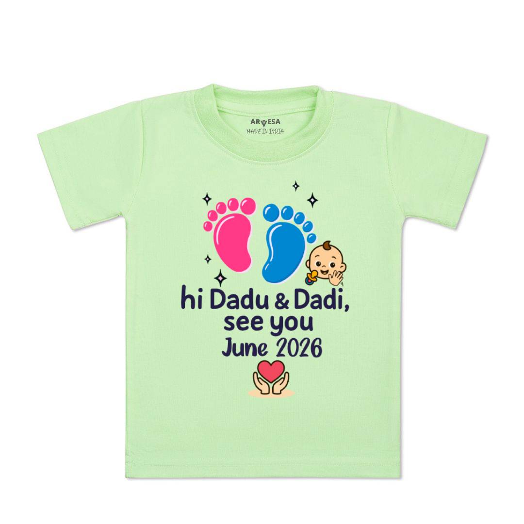 Arvesa Hi Dadu & Dadi See You Soon Baby Boy & Girl Dress
