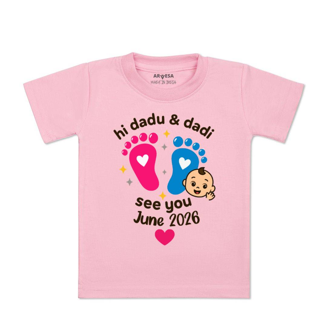Arvesa Hi Dadu & Dadi See You Soon Baby Boy & Girl Dress