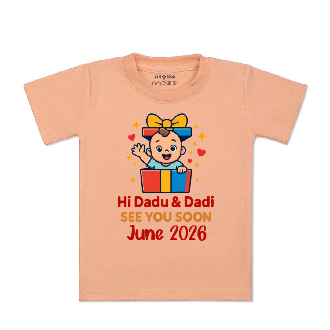Arvesa Hi Dadu & Dadi See You Soon Baby Boy & Girl Dress