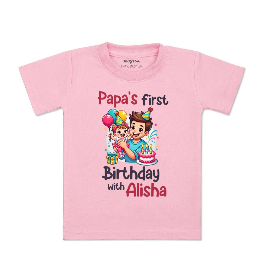 Arvesa Papa First Birthday With Me Baby Boy & Girl Dress
