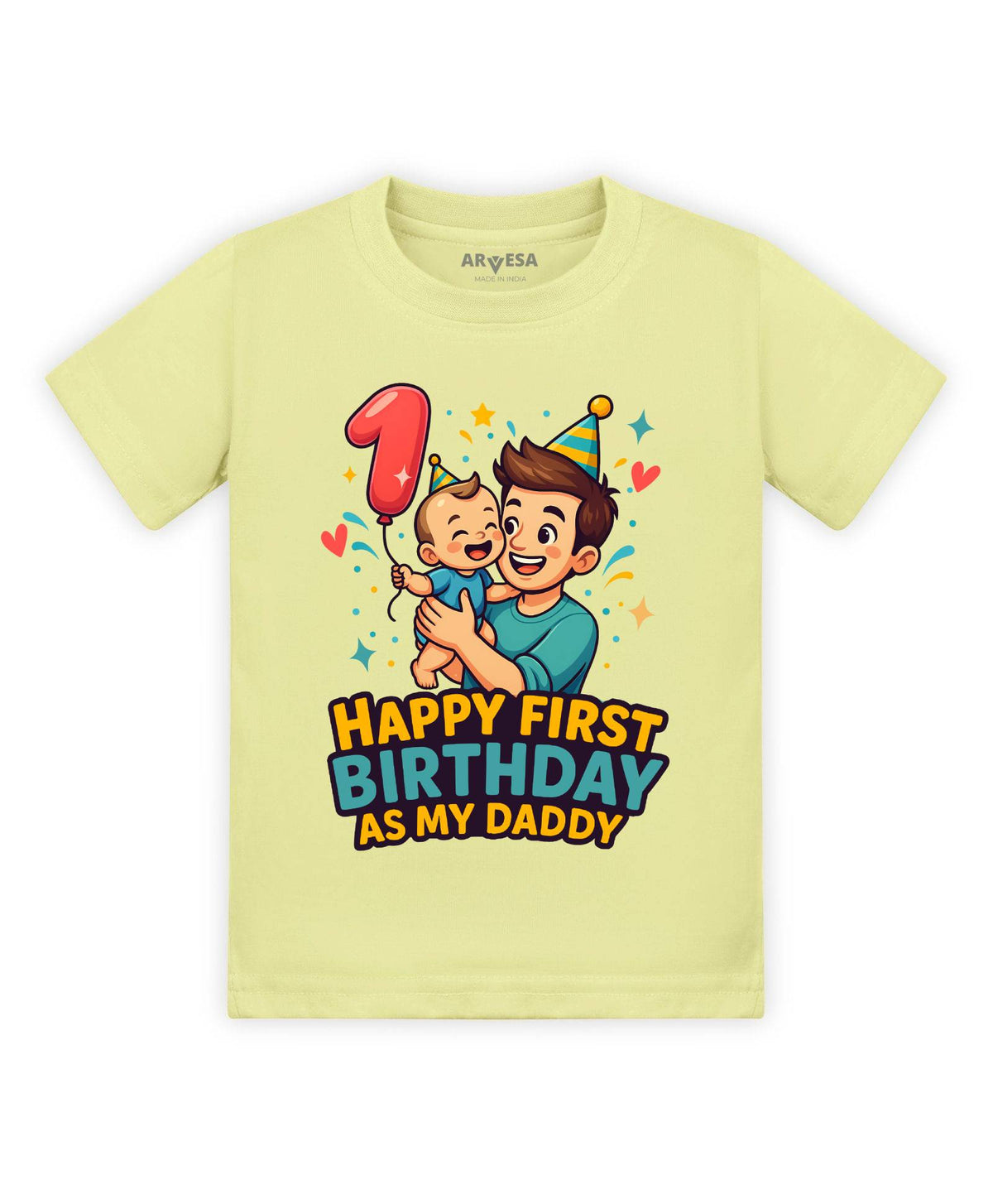 Happy First Birthday As My Daddy Dad Birthday - T-shirt