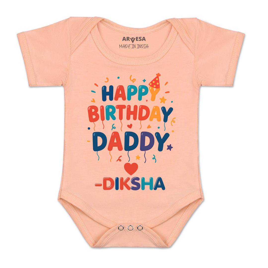 Arvesa Happy Birthday Daddy Baby Boy & Girl Dress