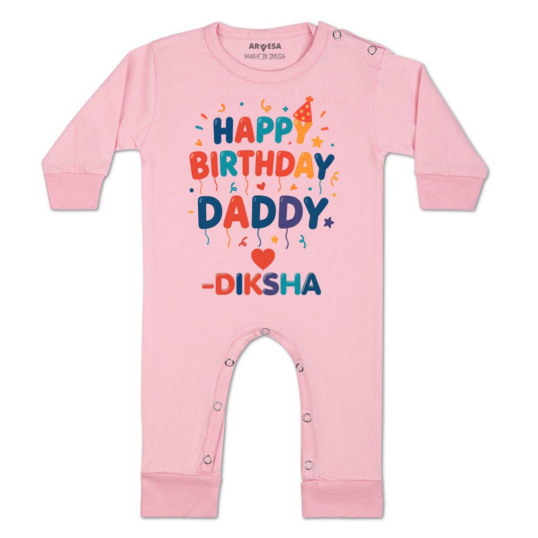 Arvesa Happy Birthday Daddy Baby Boy & Girl Dress