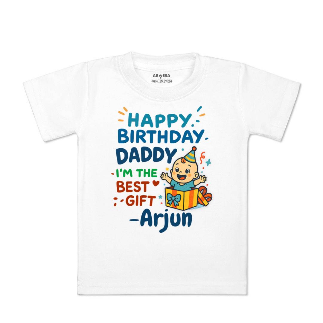 Arvesa Happy Birthday Daddy I'm The Best Gift Baby Boy & Girl Dress