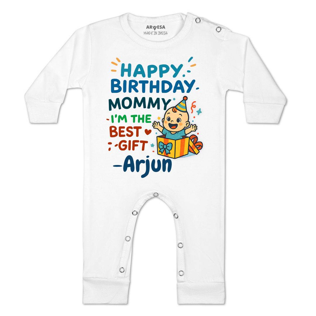 Arvesa Happy Birthday Mommy I'm The Best Gift Baby Boy & Girl Dress