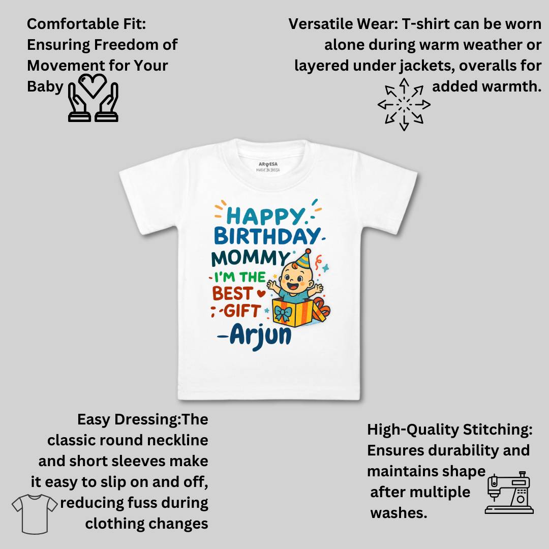 Arvesa Happy Birthday Mommy I'm The Best Gift Baby Boy & Girl Dress