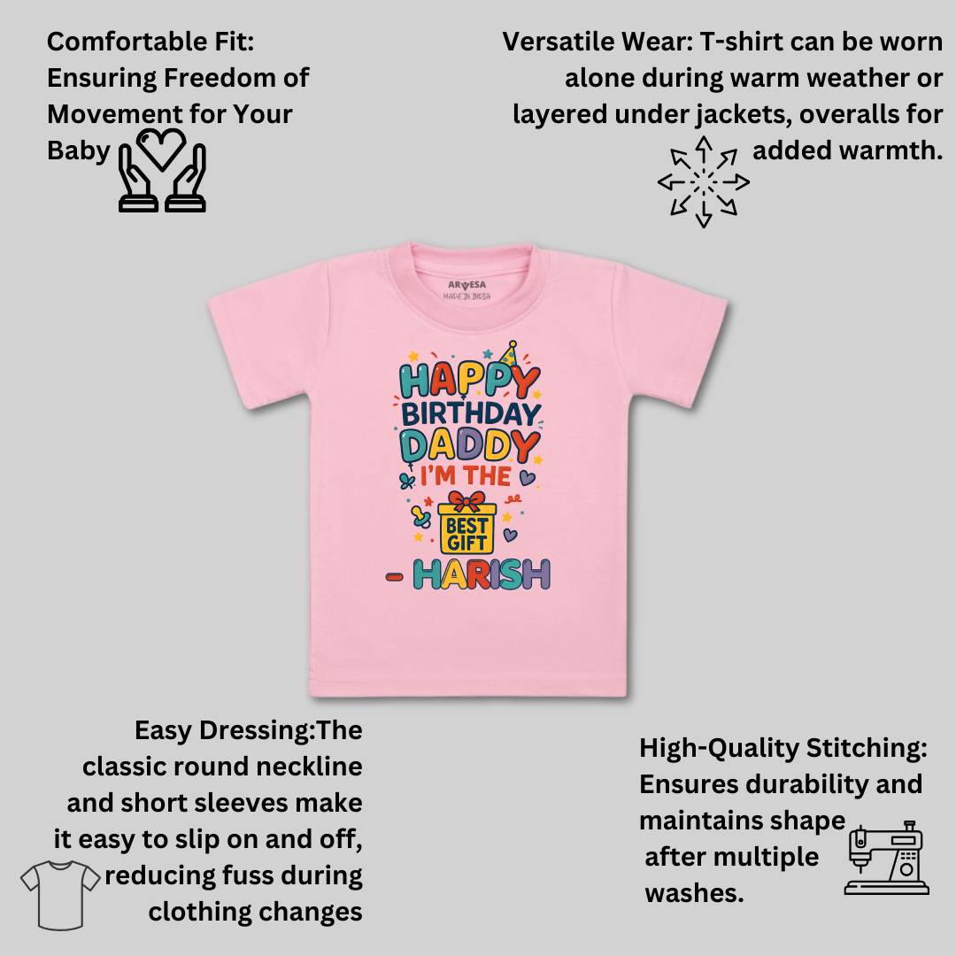 Arvesa Happy Birthday Daddy I'm The Best Gift Baby Boy & Girl Dress