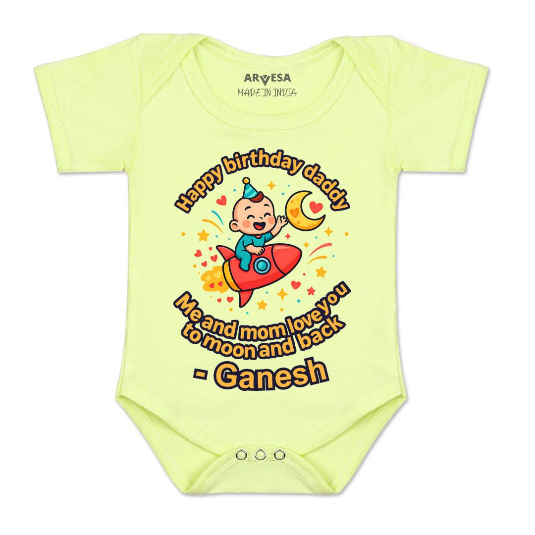 Arvesa Happy Birthday Daddy Baby Boy & Girl Dress