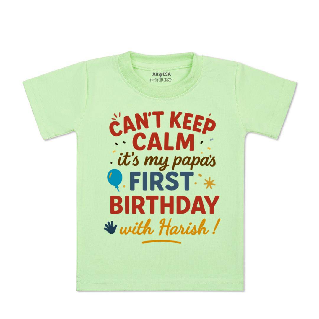 Arvesa Cant Keep Calm Its My Papa First Birthday Baby Boy & Girl Dress