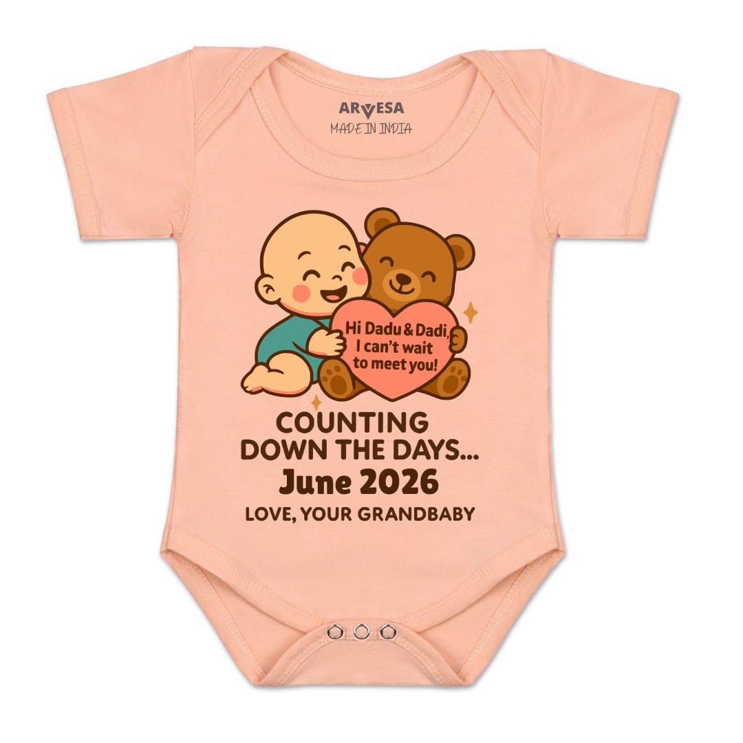 Arvesa Dadu Dadi Cant Wait To Meet You Baby Boy & Girl Dress