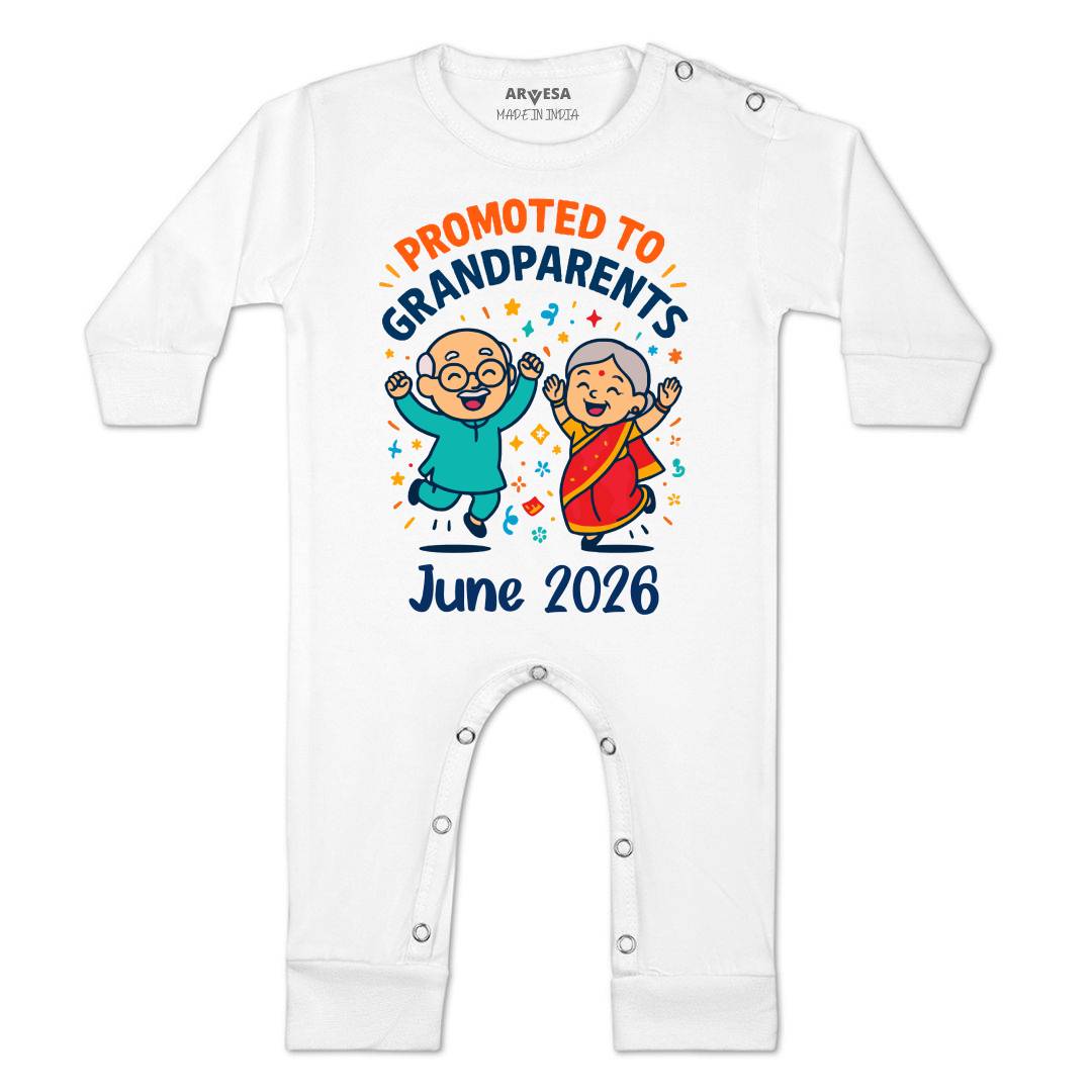 Arvesa Promoted To Grandparents Baby Boy & Girl Dress