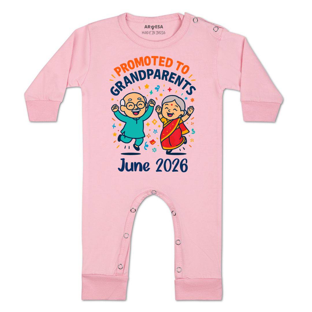 Arvesa Promoted To Grandparents Baby Boy & Girl Dress