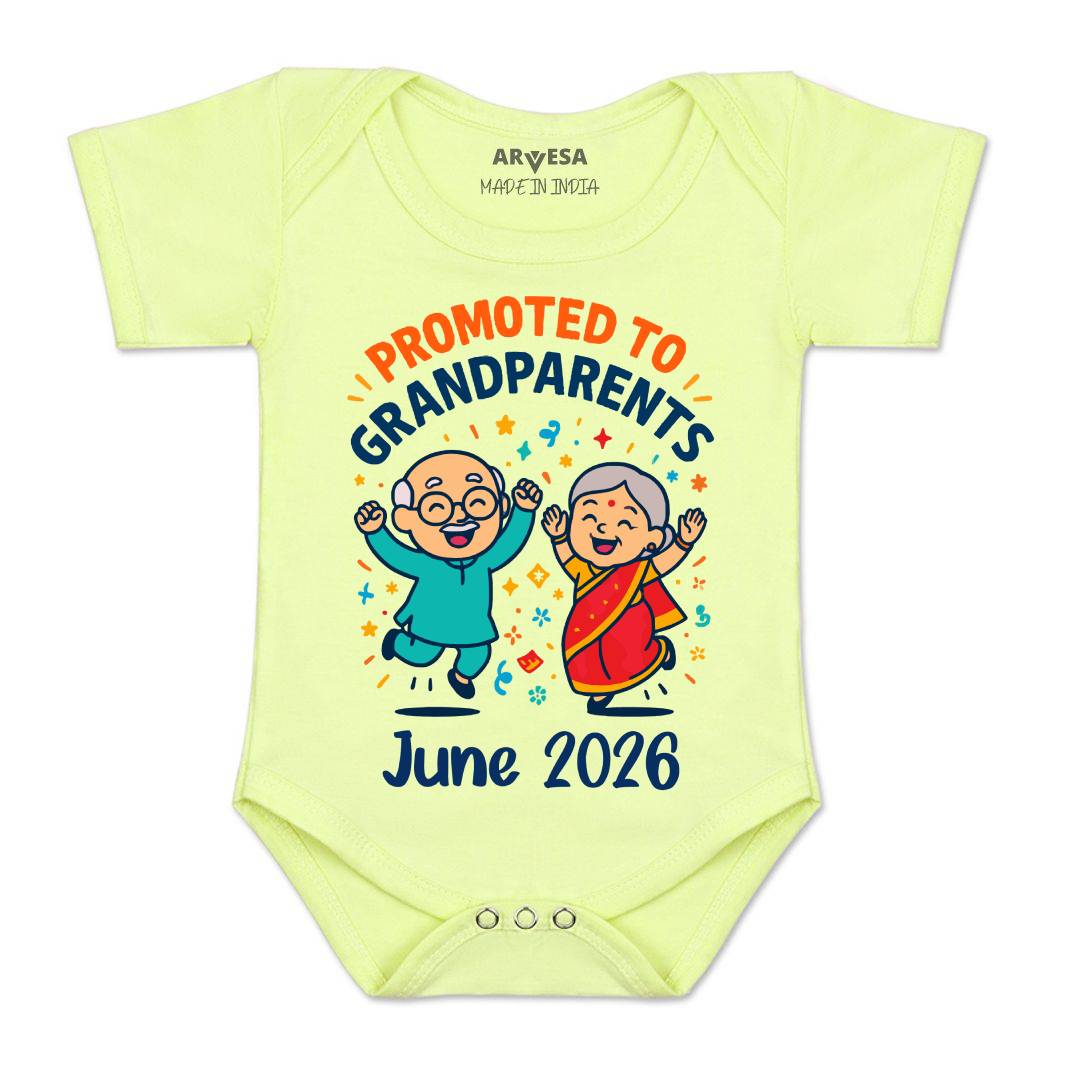 Arvesa Promoted To Grandparents Baby Boy & Girl Dress