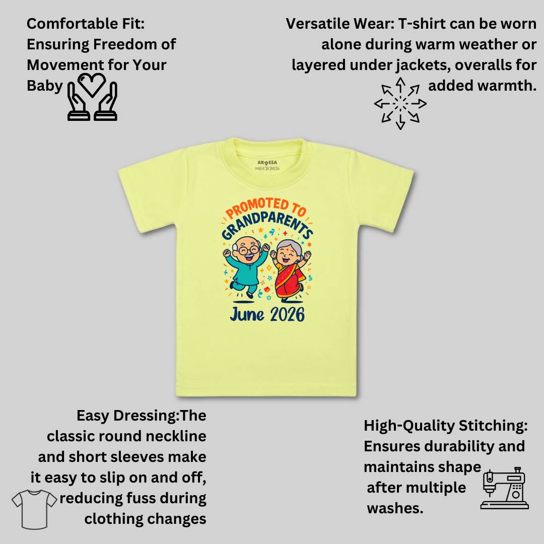 Arvesa Promoted To Grandparents Baby Boy & Girl Dress