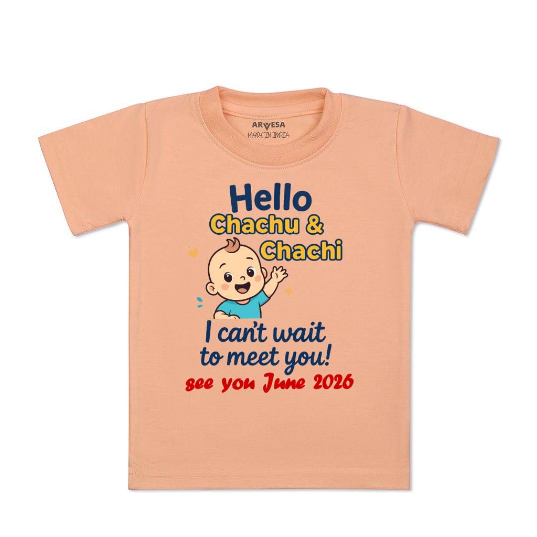 Arvesa Hello Chachu I can't Wait To Meet You Baby Boy & Girl Dress