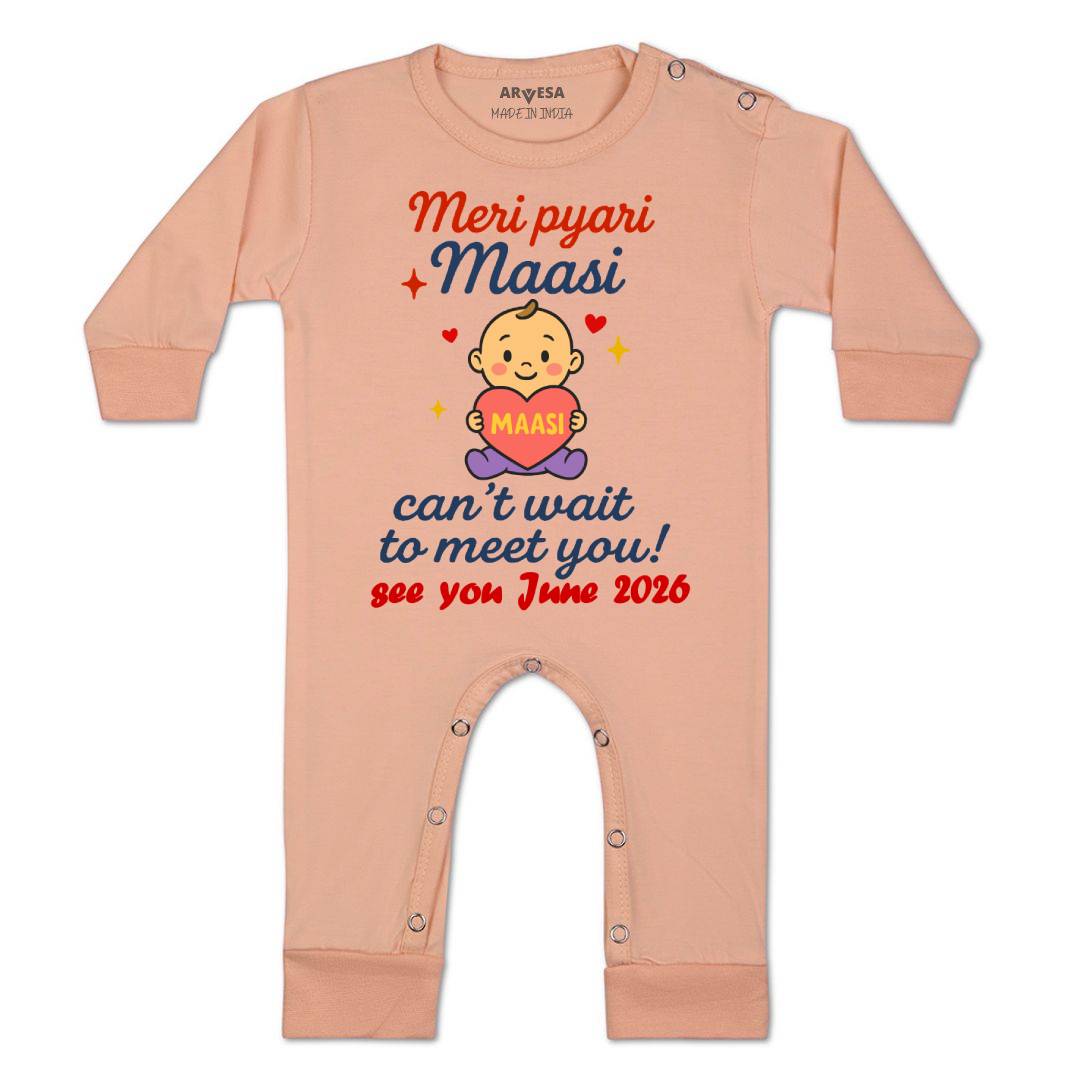 Arvesa Hello Maasi I can't Wait To Meet You Baby Boy & Girl Dress