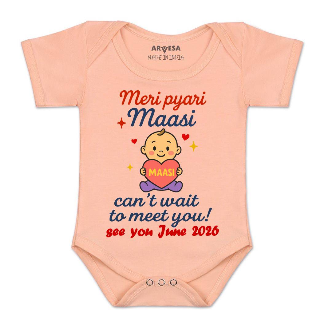Arvesa Hello Maasi I can't Wait To Meet You Baby Boy & Girl Dress
