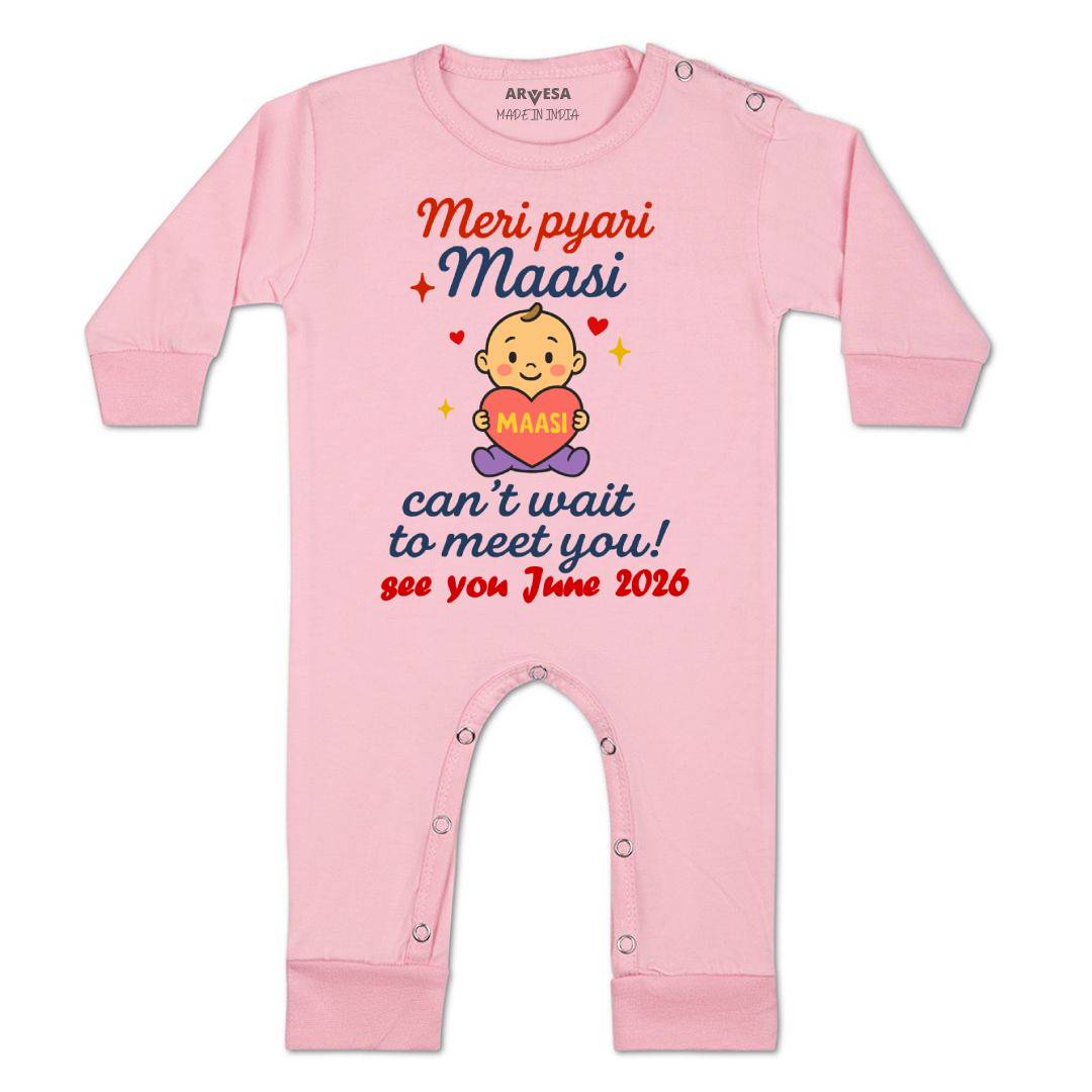 Arvesa Hello Maasi I can't Wait To Meet You Baby Boy & Girl Dress