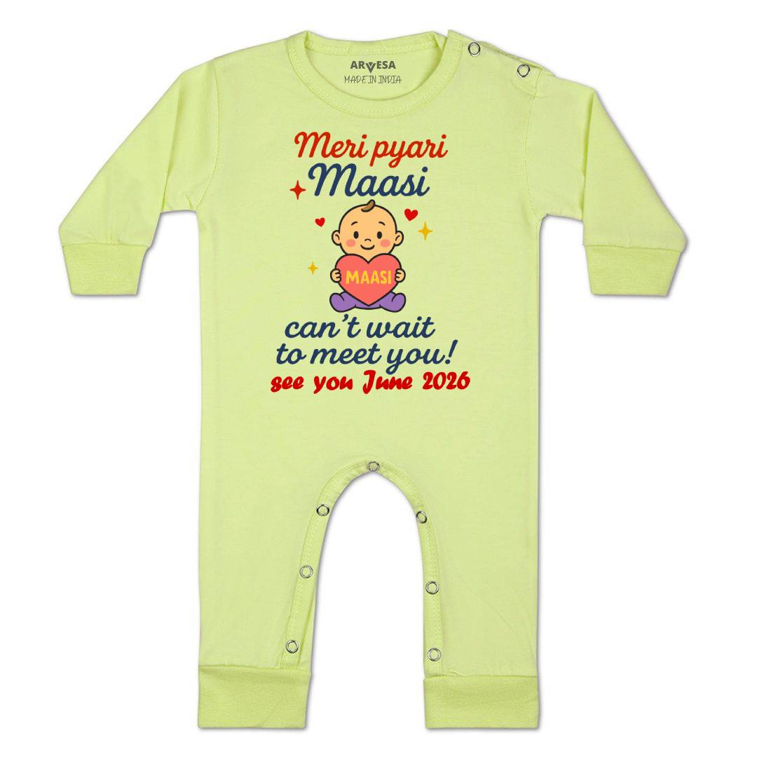 Arvesa Hello Maasi I can't Wait To Meet You Baby Boy & Girl Dress
