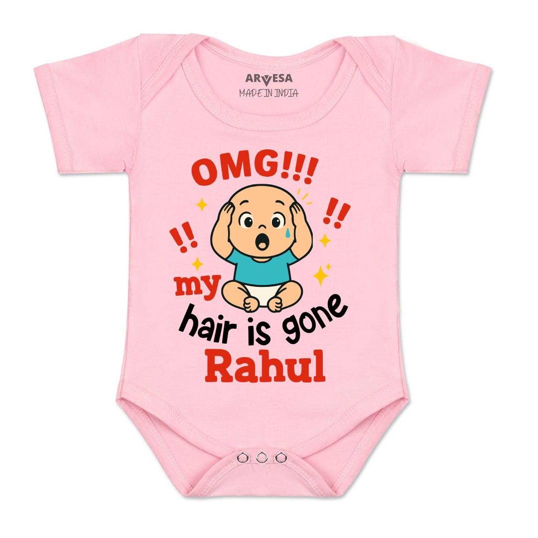 Arvesa Omg My Hair is Gone Baby Boy & Girl Dress