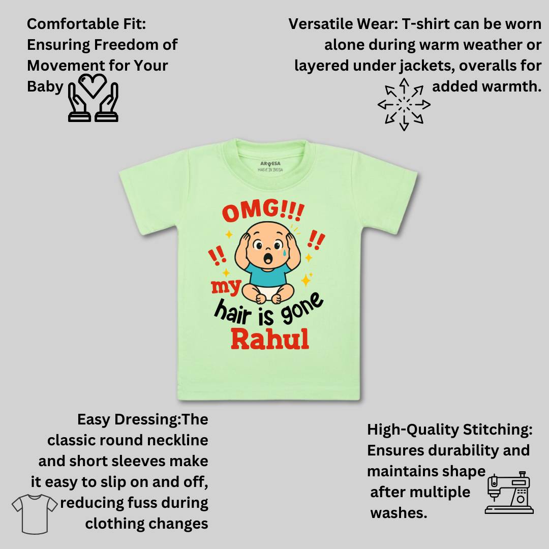 Arvesa Omg My Hair is Gone Baby Boy & Girl Dress