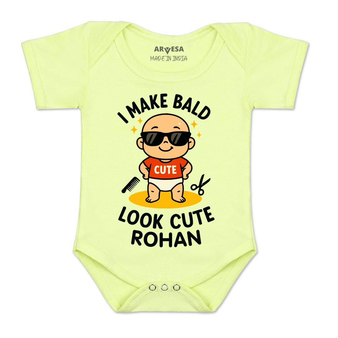 Arvesa I Make Bald Look Cute Baby Boy & Girl Dress