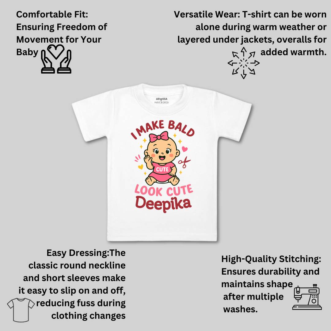 Arvesa I Make Bald Look Cute Baby Boy & Girl Dress