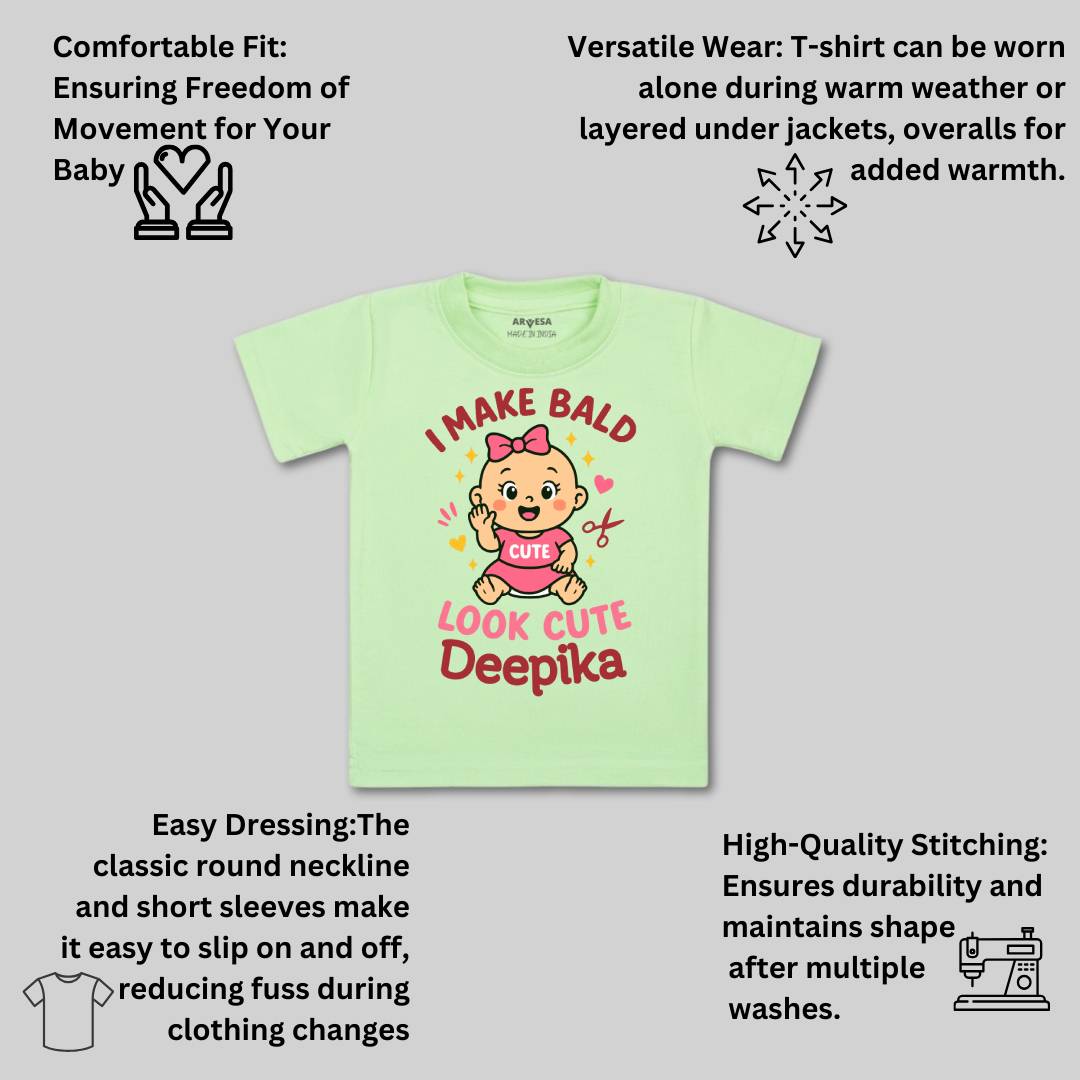 Arvesa I Make Bald Look Cute Baby Boy & Girl Dress