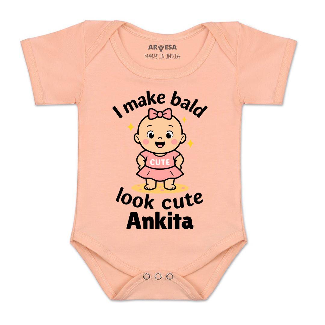 Arvesa I Make Bald Look Cute Baby Boy & Girl Dress