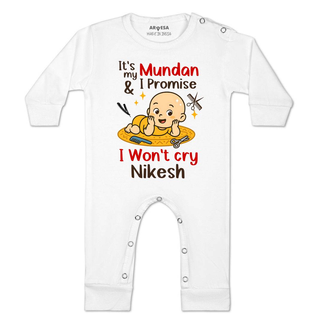 Arvesa Its Mundan I wont Cry Baby Boy & Girl Dress
