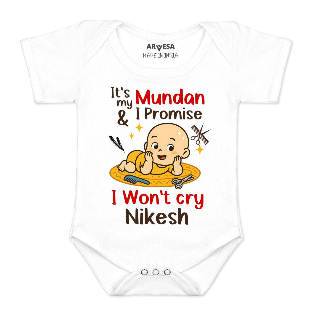 Arvesa Its Mundan I wont Cry Baby Boy & Girl Dress