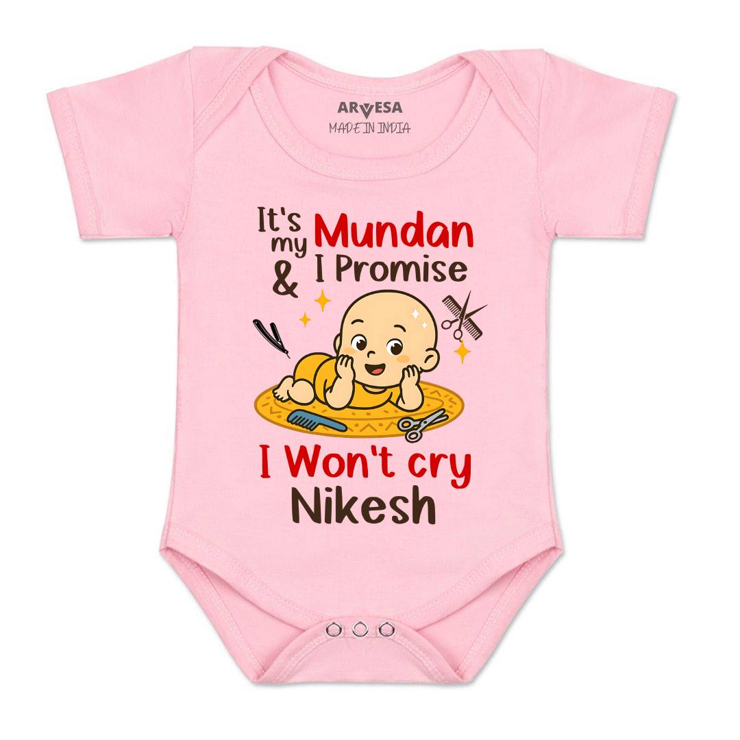 Arvesa Its Mundan I wont Cry Baby Boy & Girl Dress